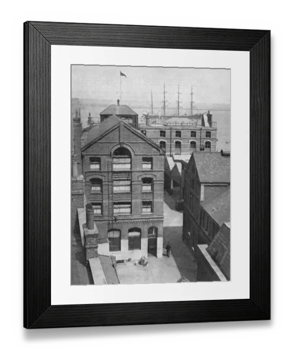 Framed Print : Gravesend Sea School and Olivebank Barge Framed Print : Gravesend Sea School and Olivebank Barge