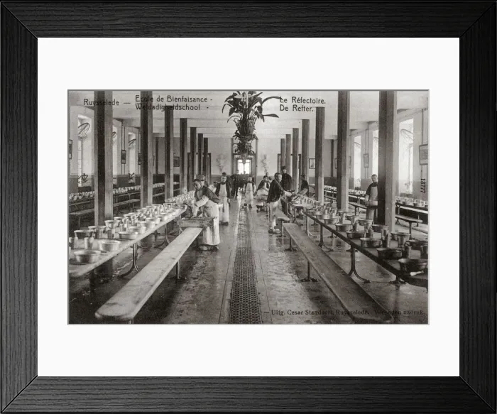 Framed Print : Ruysselede Reformatory, West Flanders - Refectory Framed Print : Ruysselede Reformatory, West Flanders - Refectory