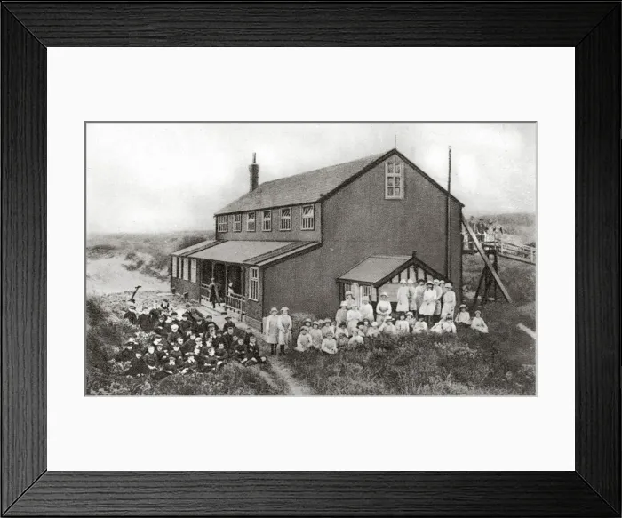 Framed Print : Leicester Poor Childrens Holiday Homes, Girls Home Framed Print : Leicester Poor Childrens Holiday Homes, Girls Home