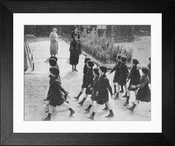 Framed Print : Barnardo s, Barkingside - Brownies with Lady Baden Powell Framed Print : Barnardo s, Barkingside - Brownies with Lady Baden Powell