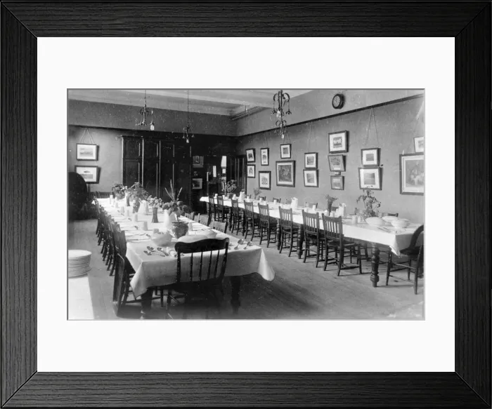 Framed Print : St Andrews Police Convalescent Home, Harrogate, Dining Room Framed Print : St Andrews Police Convalescent Home, Harrogate, Dining Room