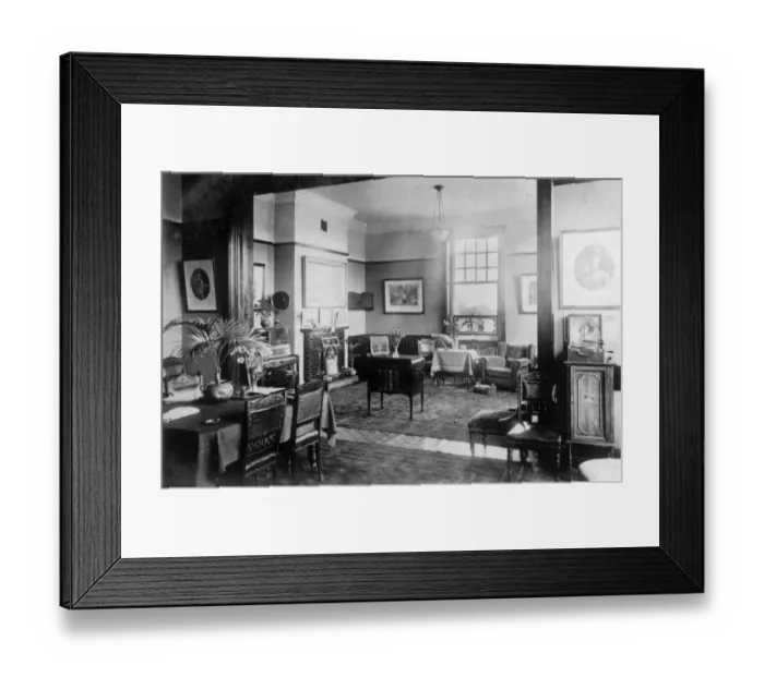Framed Print : St Andrews Police Convalescent Home, Harrogate - Lounge Framed Print : St Andrews Police Convalescent Home, Harrogate - Lounge