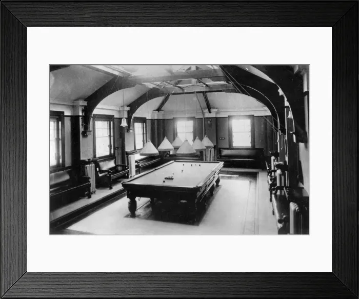 Framed Print : St Andrews Police Convalescent Home, Harrogate - Snooker Framed Print : St Andrews Police Convalescent Home, Harrogate - Snooker