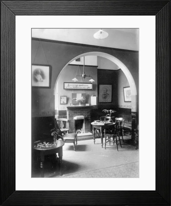 Framed Print : St Andrews Police Convalescent Home, Harrogate - Games Room Framed Print : St Andrews Police Convalescent Home, Harrogate - Games Room