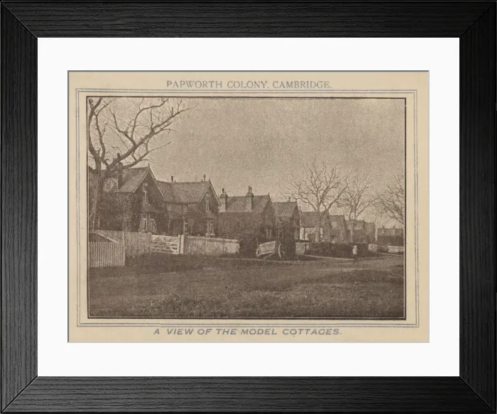 Framed Print : Papworth Colony - Model Cottages Framed Print : Papworth Colony - Model Cottages