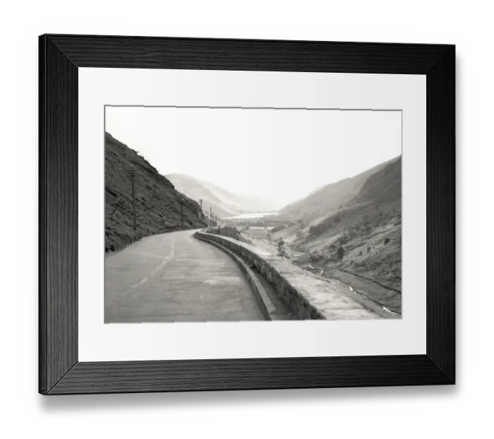 Framed Print : Snowdonia National Park, North Wales - Road and River