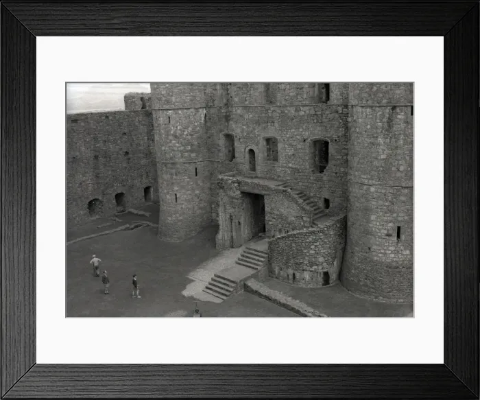 Framed Print : Interior of the 13th century Harlech Castle, Gwynedd, Wales Framed Print : Interior of the 13th century Harlech Castle, Gwynedd, Wales