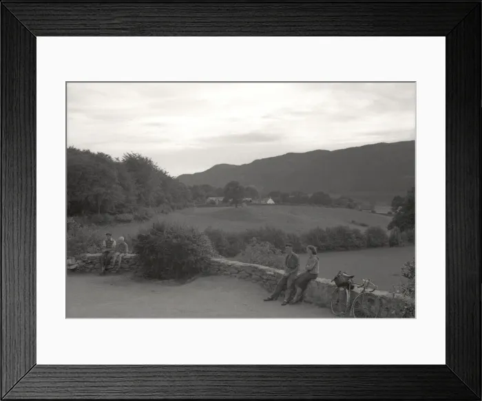 Framed Print : Two couple take rest during a hike - Snowdonia, North Wales Framed Print : Two couple take rest during a hike - Snowdonia, North Wales
