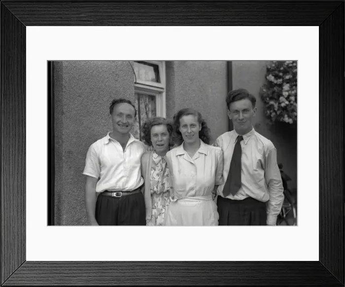 Framed Print : Two Sisters and their husbands - Bedford Framed Print : Two Sisters and their husbands - Bedford