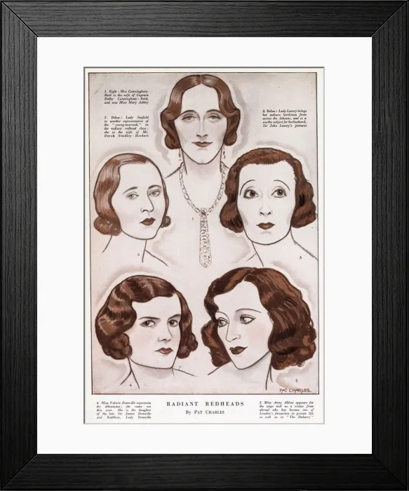 Framed Print : Radiant Redheads by Pat Charles Framed Print : Radiant Redheads by Pat Charles