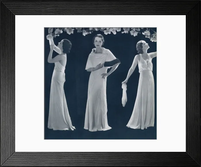 Framed Print : Nina Vanna in a white evening gown by Madame Yevonde Framed Print : Nina Vanna in a white evening gown by Madame Yevonde