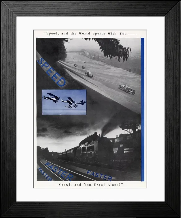 Framed Print : Speed and the World Speeds with You Framed Print : Speed and the World Speeds with You