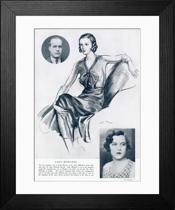 Framed Print : Lady Milbanke Framed Print : Lady Milbanke