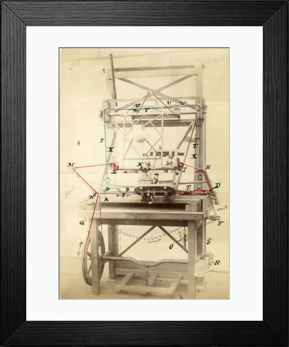 Framed Print : James Watts Sculpture copying machinery (eidograph) Framed Print : James Watts Sculpture copying machinery (eidograph)