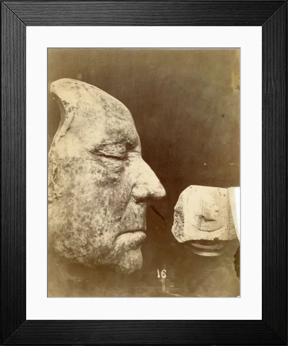 Framed Print : Bust produced by James Watt during his experiments Framed Print : Bust produced by James Watt during his experiments