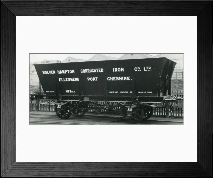 Framed Print : Wolverhampton Corregated Iron Co wagon Framed Print : Wolverhampton Corregated Iron Co wagon