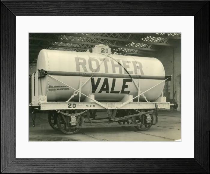 Framed Print : Rother Vale Colleries wagon Framed Print : Rother Vale Colleries wagon