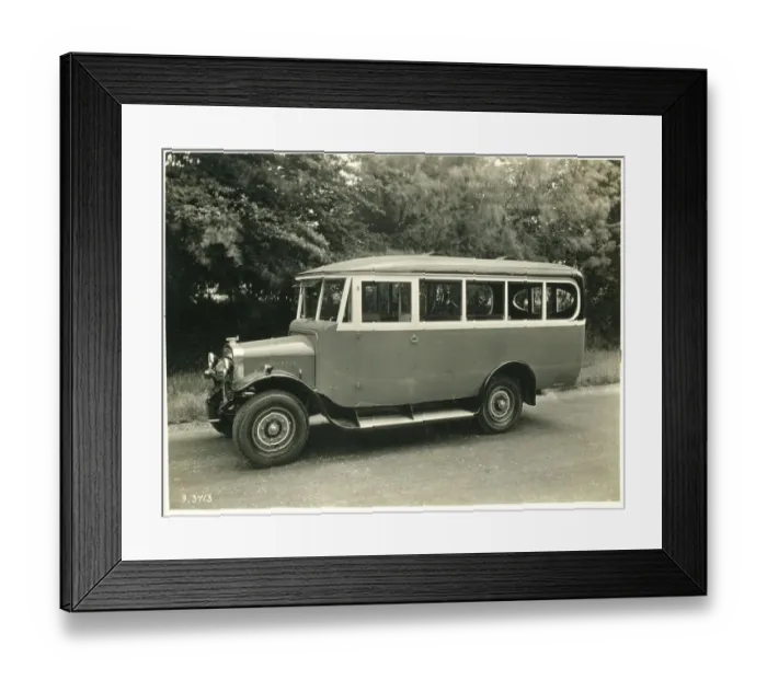 Framed Print : Hall Lewis Station bus Framed Print : Hall Lewis Station bus