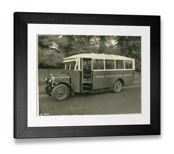 Framed Print : Forge Valley Motor Service bus Framed Print : Forge Valley Motor Service bus