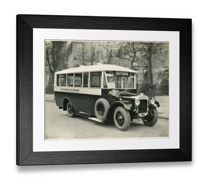 Framed Print : Nottingham, Radcliffe and Bingham C Ross Elysian bus Framed Print : Nottingham, Radcliffe and Bingham C Ross Elysian bus