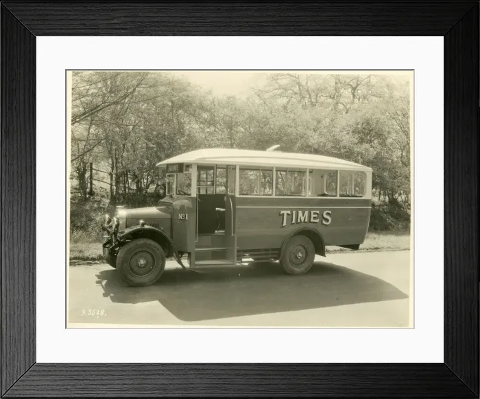 Framed Print : Times advertising bus Framed Print : Times advertising bus