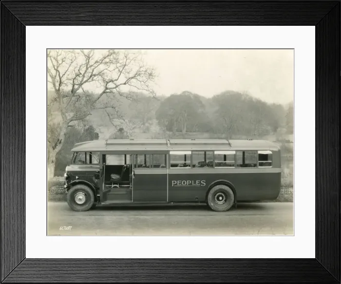 Framed Print : Peoples private coach, 26 seater Thornycroft coach Framed Print : Peoples private coach, 26 seater Thornycroft coach