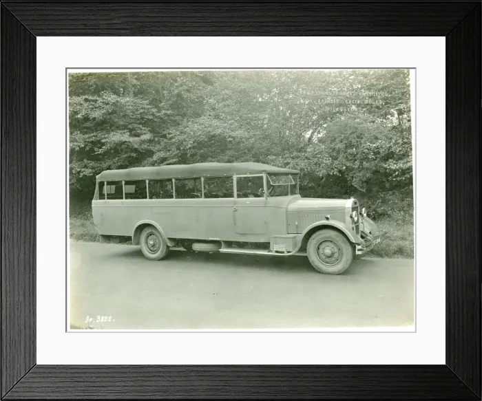Framed Print : Open-top single-decker bus, A6 Wadham Framed Print : Open-top single-decker bus, A6 Wadham