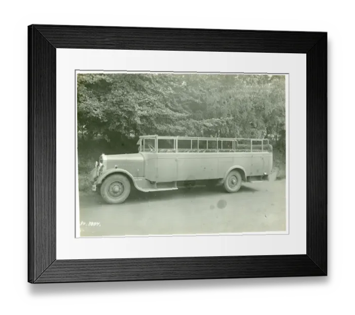 Framed Print : Open-top single-decker bus, A6 Wadham Framed Print : Open-top single-decker bus, A6 Wadham