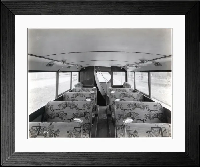 Framed Print : XC demoonstartion bus interior Framed Print : XC demoonstartion bus interior