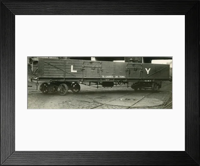 Framed Print : Photograph of 30 ton freight carriage, 31177 Framed Print : Photograph of 30 ton freight carriage, 31177