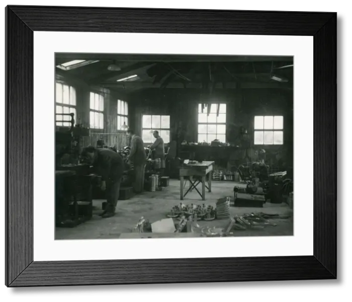 Framed Print : Workshop for engine test of machinery by Lawrence Hathaway