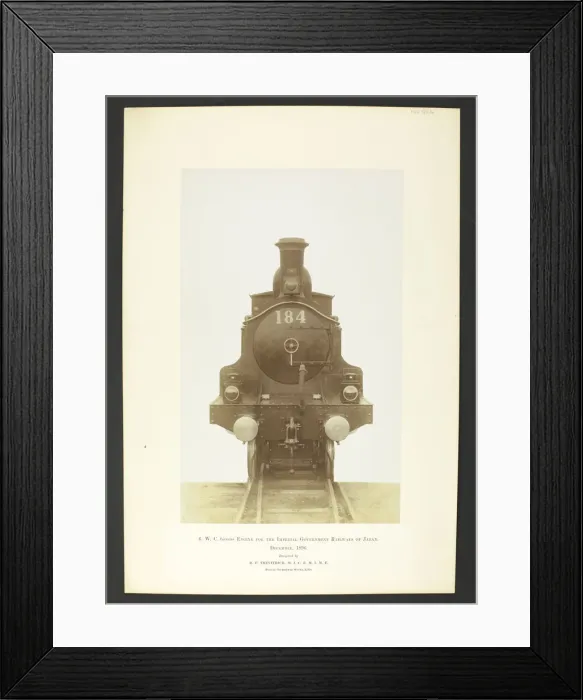 Framed Print : 6 WC goods engine by Richard Francis Trevithick. Front view Framed Print : 6 WC goods engine by Richard Francis Trevithick. Front view