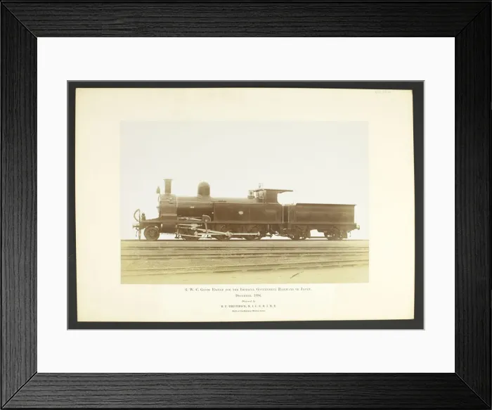 Framed Print : 6 WC goods engine by Richard Francis Trevithick. Side view Framed Print : 6 WC goods engine by Richard Francis Trevithick. Side view