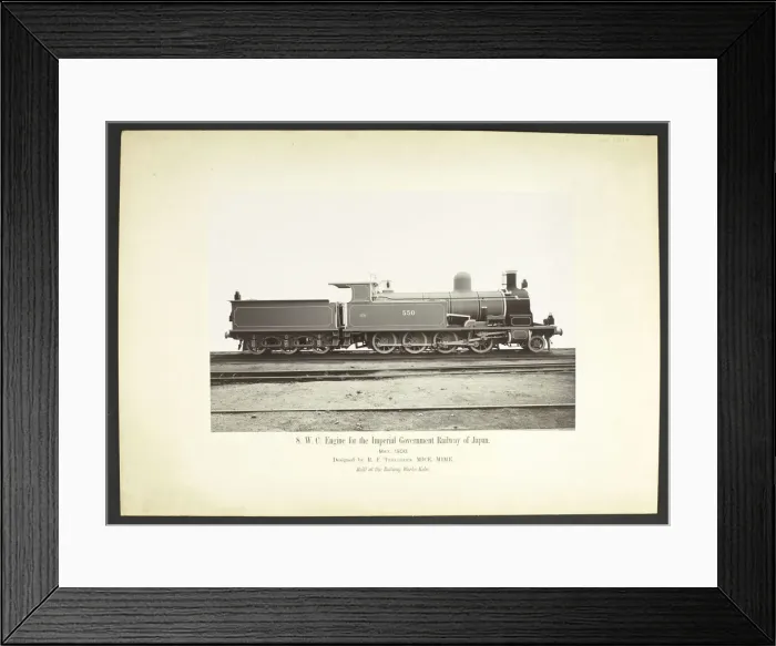 Framed Print : 8 WC engine by Richard Francis Trevithick. Side view Framed Print : 8 WC engine by Richard Francis Trevithick. Side view