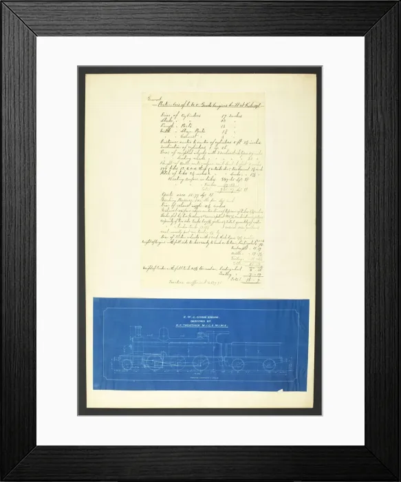 Framed Print : 6 WC goods engine by Richard Francis Trevithick Framed Print : 6 WC goods engine by Richard Francis Trevithick