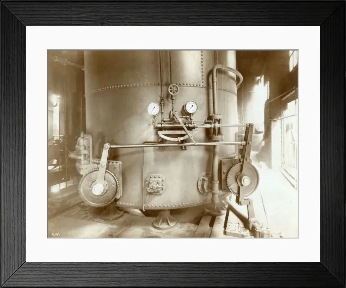 Framed Print : Image from a plant for manufacturing water gas in Belfast Framed Print : Image from a plant for manufacturing water gas in Belfast