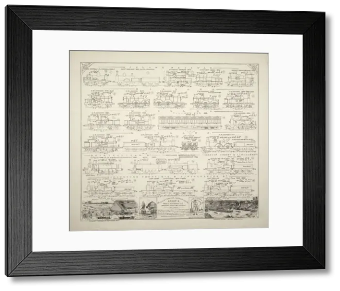 Framed Print : MS&LR locomotives, 1852-1886 Framed Print : MS&LR locomotives, 1852-1886
