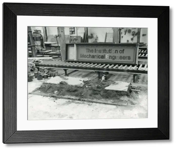 Framed Print : Name plate for loco The Institution of Mechanical Engineers Framed Print : Name plate for loco The Institution of Mechanical Engineers