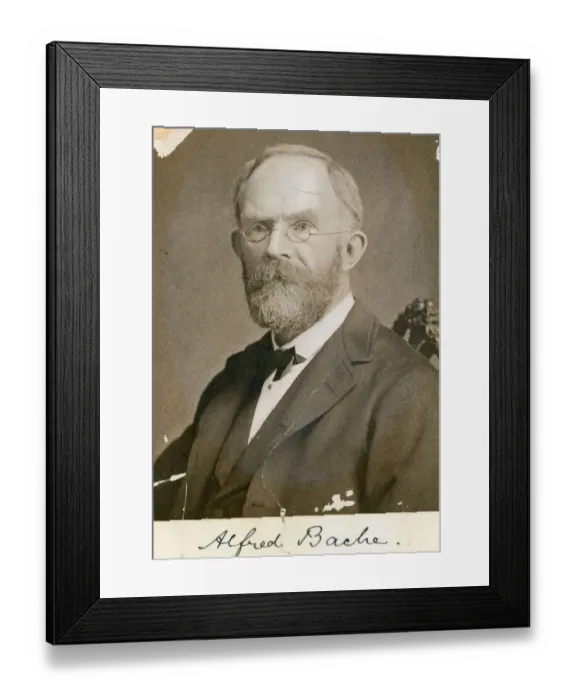 Framed Print : Portrait of Alfred Bache, IMechE Secretary, 1884-1897 Framed Print : Portrait of Alfred Bache, IMechE Secretary, 1884-1897