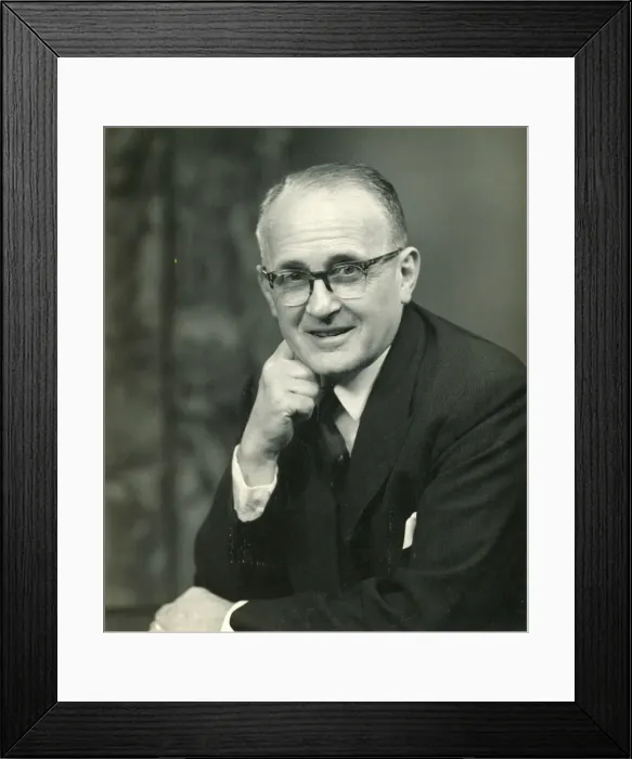 Framed Print : Portrait of Brian (?) G Robbins, IMechE Secretary Framed Print : Portrait of Brian (?) G Robbins, IMechE Secretary