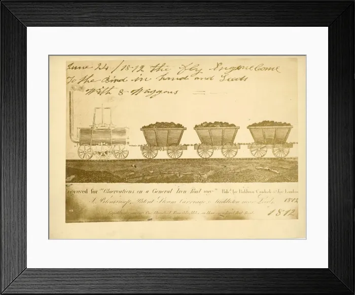 Framed Print : Blenkinsopps Patent Steam Carriage Framed Print : Blenkinsopps Patent Steam Carriage