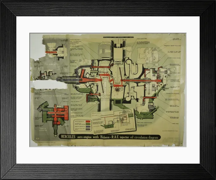 Framed Print : D Napier and Son - Hercules Framed Print : D Napier and Son - Hercules