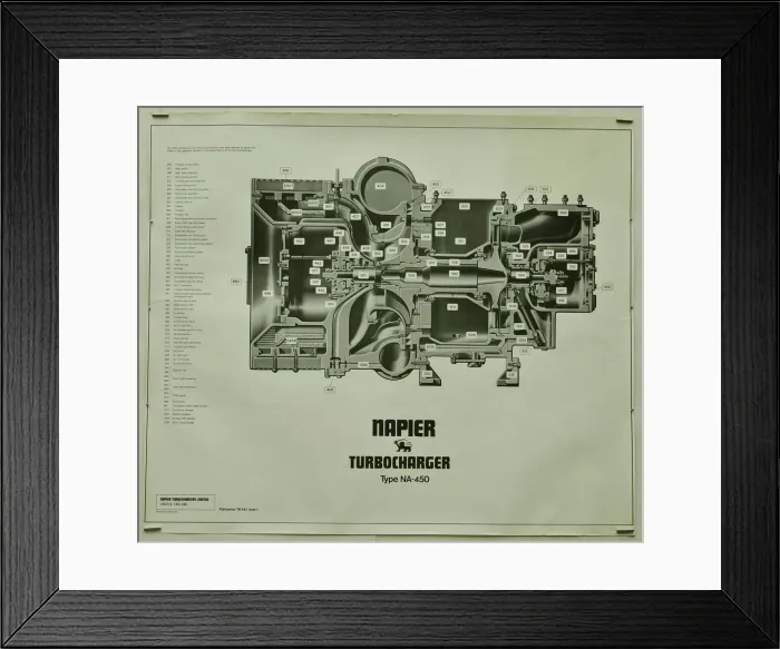 Framed Print : D Napier and Son - Turbocharger Framed Print : D Napier and Son - Turbocharger