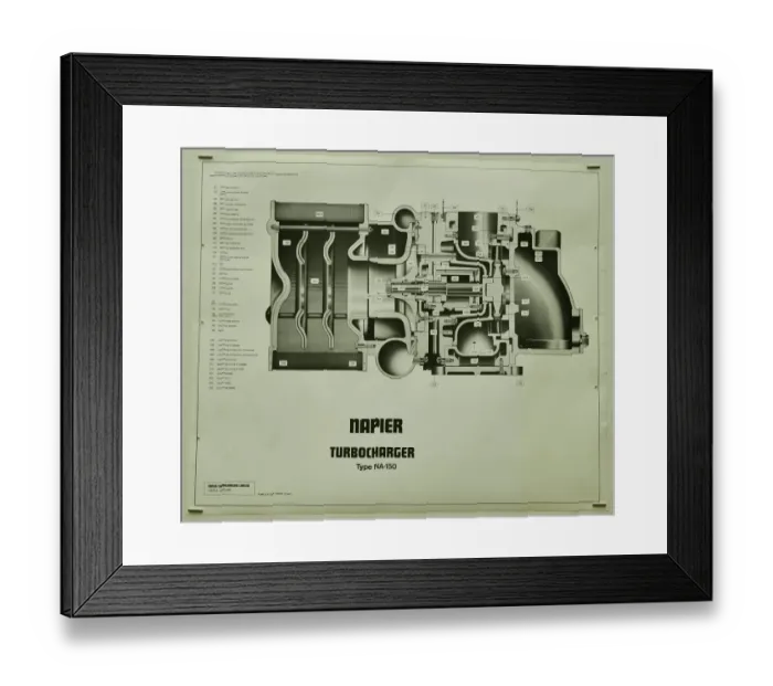 Framed Print : D Napier and Son - Turbocharger Framed Print : D Napier and Son - Turbocharger