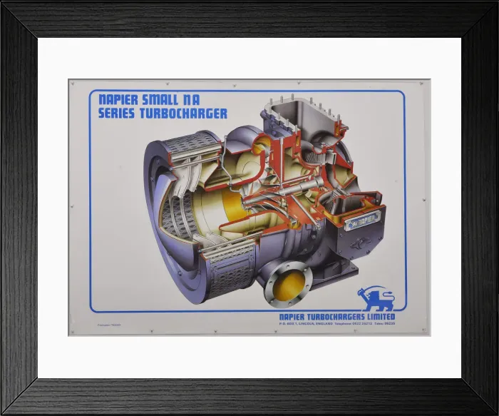 Framed Print : D Napier and Son - Turbocharger prints Framed Print : D Napier and Son - Turbocharger prints