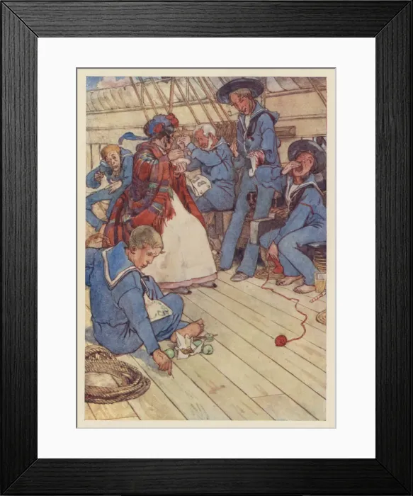 Framed Print : HMS Pinafore, crew and Little Buttercup Framed Print : HMS Pinafore, crew and Little Buttercup