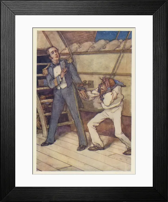 Framed Print : HMS Pinafore, Dick Deadeye and Captain Corcoran Framed Print : HMS Pinafore, Dick Deadeye and Captain Corcoran