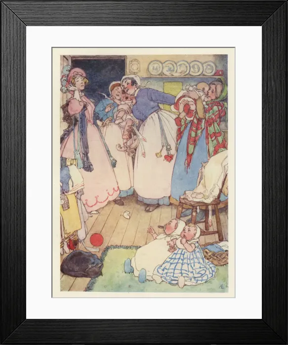 Framed Print : HMS Pinafore, Little Buttercup mixes up the children Framed Print : HMS Pinafore, Little Buttercup mixes up the children