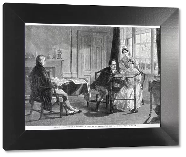 George Stephenson at Darlington - embroidery