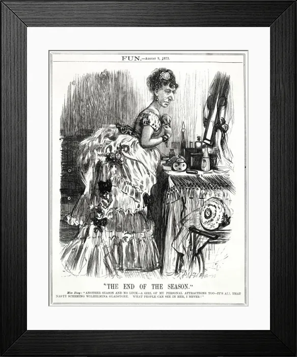 Framed Print : Cartoon, The End of the Season (Disraeli) Framed Print : Cartoon, The End of the Season (Disraeli)